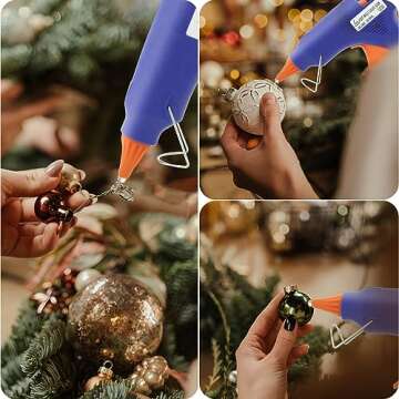 Liumai Hot Glue Gun Kit, Mini Hot Melt Glue Gun for Crafts with 30 Glue Sticks and Carry Case, Hot Mini Glue Guns for Craft, School DIY Arts, and Home Repair, SY01