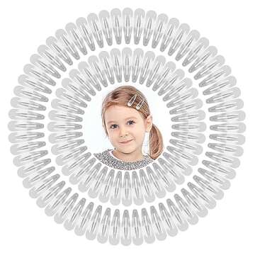 100Pcs Snap Hair Clips, Sublaga 2 Inch Bend Hair Clips, Metal Barrettes, No Slip Cute Solid Candy Co...