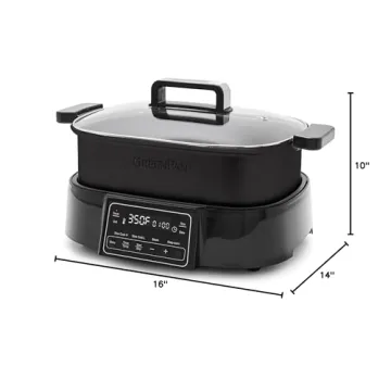 GreenPan 6.5QT Multi-Cooker: Versatile 8-in-1 Cooking Solution