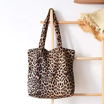 Leopard Shoulder Bag Stylish Tote for Women