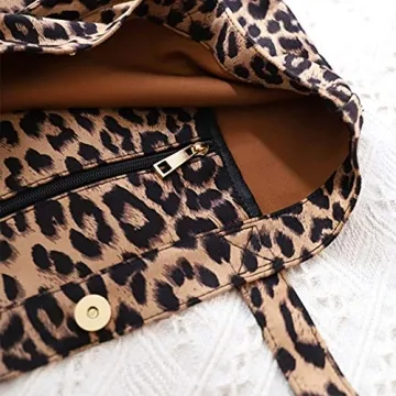 Leopard Shoulder Bag Stylish Tote for Women