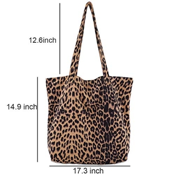 Leopard Shoulder Bag Stylish Tote for Women