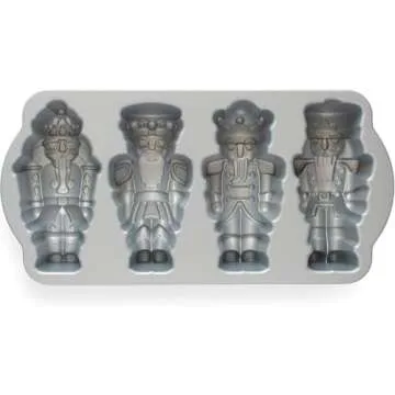 Nordic Ware Nutcracker Sweets Cast Cakelet Pan, 6 Cups
