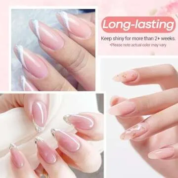 AZUREBEAUTY Translucent Dip Powder - Jelly Baby Pink Color 2Oz/56g, Sheer Rose Pink Neutral Semi-tra...