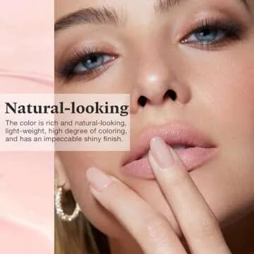 AZUREBEAUTY Translucent Dip Powder - Jelly Baby Pink Color 2Oz/56g, Sheer Rose Pink Neutral Semi-transparent Clear Dipping Powder Crystal French Nail Art Starter Manicure Salon DIY Home Gift