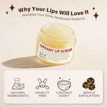 EJW Nourishing Lip Scrub - Exfoliate & Hydrate for Soft Lips
