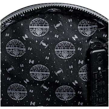Loungefly Women's Star Wars Darth Vader Light Up Cosplay Double Strap Shoulder Bag Purse