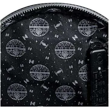 Loungefly Women's Star Wars Darth Vader Light Up Cosplay Double Strap Shoulder Bag Purse