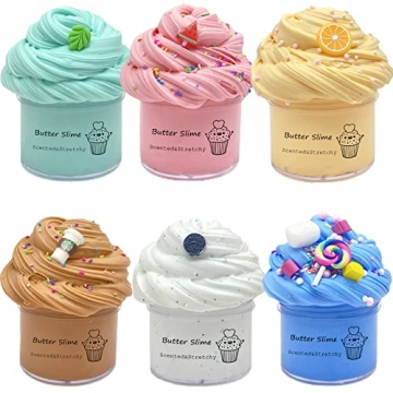 Butter Slime Kit 6 Pack - The Ultimate Sensory Play Experience for Kids