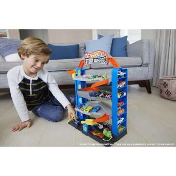 Hot Wheels City Stunt Garage Play Set: Creative Fun for Kids 3-8! Elevators, Tracks, and More!