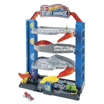 Hot Wheels City Stunt Garage Fun for Kids Ages 3-8