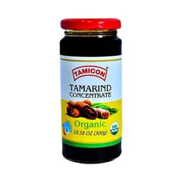 Tamicon Organic Tamarind Concentrate - Sweet & Sour Flavor for Curries & Sauces