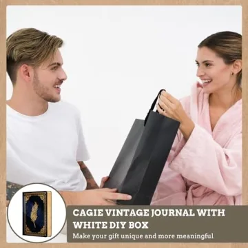 CAGIE Vintage Leather Journal with Gift Box