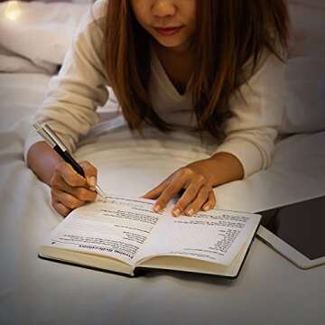 Daily Journal by Unlock.ed with Personal Development resources for Self Awareness, Happiness, Mindfulness, & Positivity, Hardcover A5 Notebook