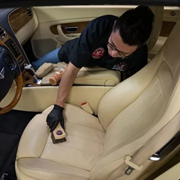 Chemical Guys ACC_S95 Long Bristle Horse Hair Leather Cleaning Brush for Car Interiors, Furniture, Sneakers, Boots, and More (Works on Natural, Synthetic, Pleather, Faux Leather and More)