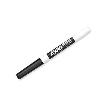 Expo 86001 Low Odor Dry Erase Marker, Black; Fine Tip, Quick-Drying Ink, 2 Packs of 12 Markers, 24 Markers Total