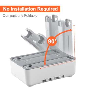 LAVIEAIR Boot Dryer Shoe Dryer for Work Boots, Sneakers, Short Boots, Martin Shoes, Gloves, Boot Warmer with Heat, Fan, Timer and Temperature Selection