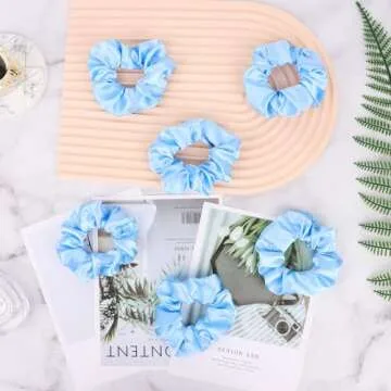 16 Luxury Satin Scrunchies for Bridesmaids and Teams