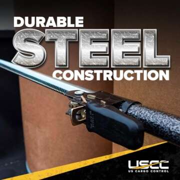 Adjustable US Cargo Control Ratcheting Cargo Bar for Trucks