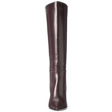 The Drop Women's Gemini Tall Heeled Boot in Wine - Chic Elegance for Every Occasion