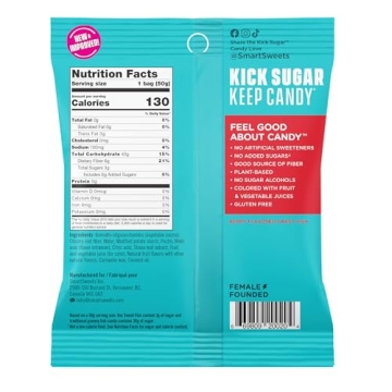 SmartSweets Sweet Fish - Low Sugar Gummy Candy Pack of 12