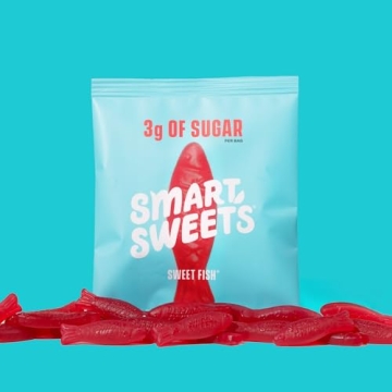 SmartSweets Sweet Fish - Low Sugar Gummy Candy Pack of 12