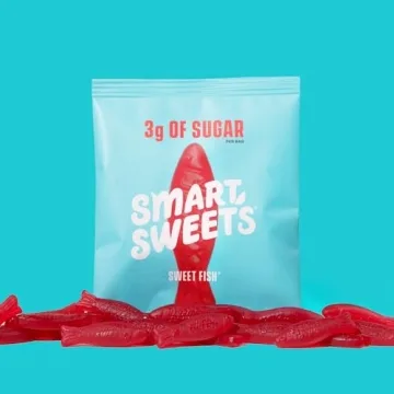SmartSweets Sweet Fish - Low Sugar Gummy Candy Pack of 12