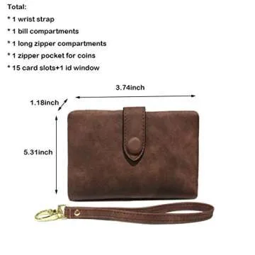 Stylish AOXONEL Women's Leather Wallet RFID Protection