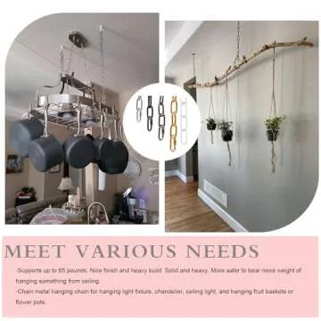 AK Lighting Heavy Duty Metal Lighting Chain in Dark Gold