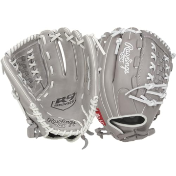Rawlings R9 Fastpitch Softball Glove - 12.5 inch Grey