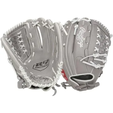 Rawlings R9 Fastpitch Softball Glove - 12.5 inch Grey