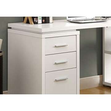 Monarch Specialties Computer Desk - Left or Right Facing Corner | White
