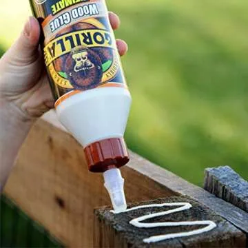 Gorilla Ultimate Waterproof Wood Glue; 18 Ounce; Natural Wood Color; (Pack of 1)