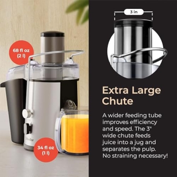 Mueller Juicer Ultra Power Easy Clean Compact Extractor