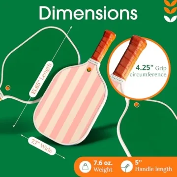 Lightweight Tangerine Pickleball Paddle with Unique Designs