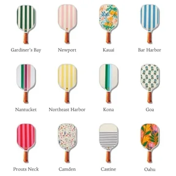 Lightweight Tangerine Pickleball Paddle with Unique Designs