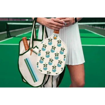 Lightweight Tangerine Pickleball Paddle with Unique Designs