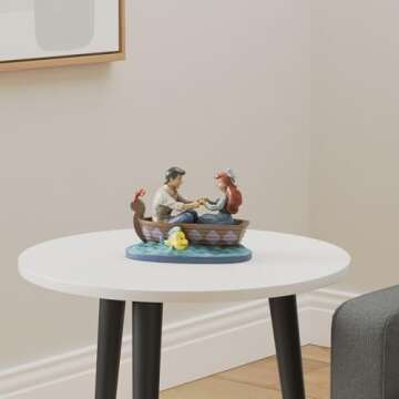 Enesco Disney Traditions by Jim Shore The Little Mermaid Ariel and Prince Eric in Rowboat Figurine, ...