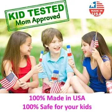 American Ice Pop Maker - Frozen Popsicle Mold Kit Moldes Para Paletas - 10 Large BPA Free Removable Plastic Molds + 50 Wood Sticks, Cleaning Brush, Healthy Kids Fruit & Cream Treats(Classic-10, Blue)