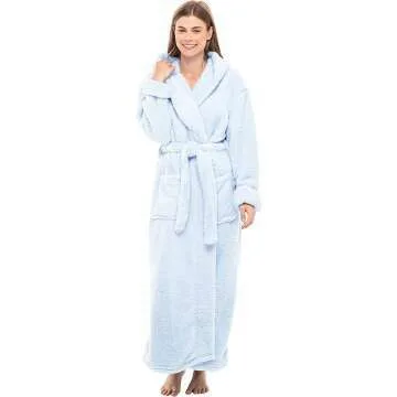 Hooded Fleece Winter Robe for Women – Alexander Del Rossa