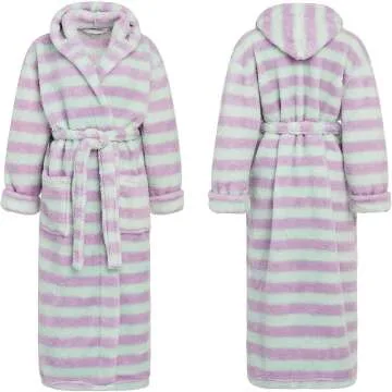 Hooded Fleece Winter Robe for Women – Alexander Del Rossa