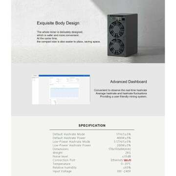 KD Box II KDA ASIC Miner Dual Mode 5TH/s Performance