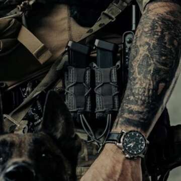 High Speed Gear Single Pistol Taco Mag Pouch - MOLLE Compatible, Compact Design and Lifetime Guarant...