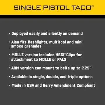 High Speed Gear Single Pistol Taco Mag Pouch for Quick Access