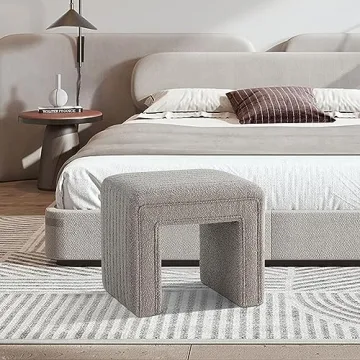 Get Stylish with Boucle Vanity Stool Chair for Any Space