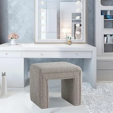 Get Stylish with Boucle Vanity Stool Chair for Any Space