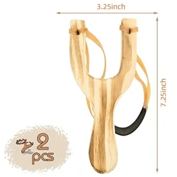 POPAY Wooden Slingshot - Fun for All Ages Outdoor Toy