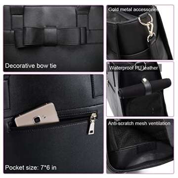 Stylish ARTLINE Dog Purse Carrier for Travel Pets