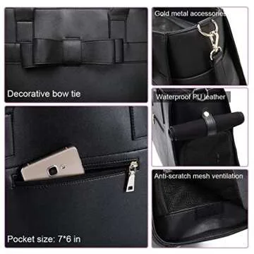 Stylish ARTLINE Dog Purse Carrier for Travel Pets