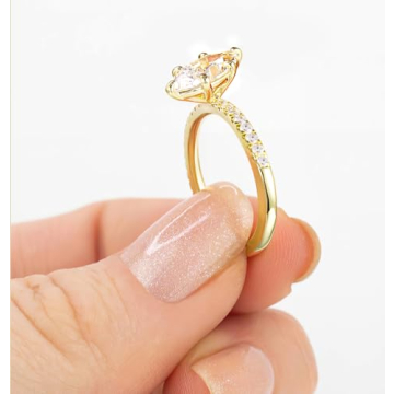 TIGRADE 2CT Marquise Cut Engagement Ring for Women